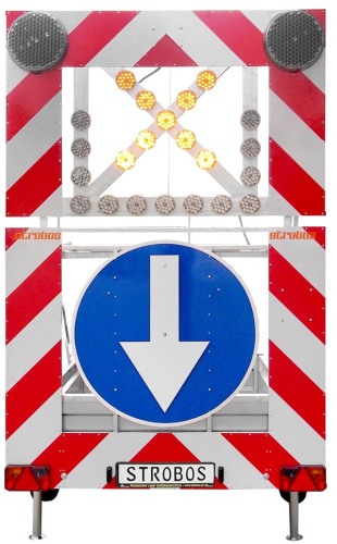 tablica drogowa u26c na przyczepie sygnalizacyjnej